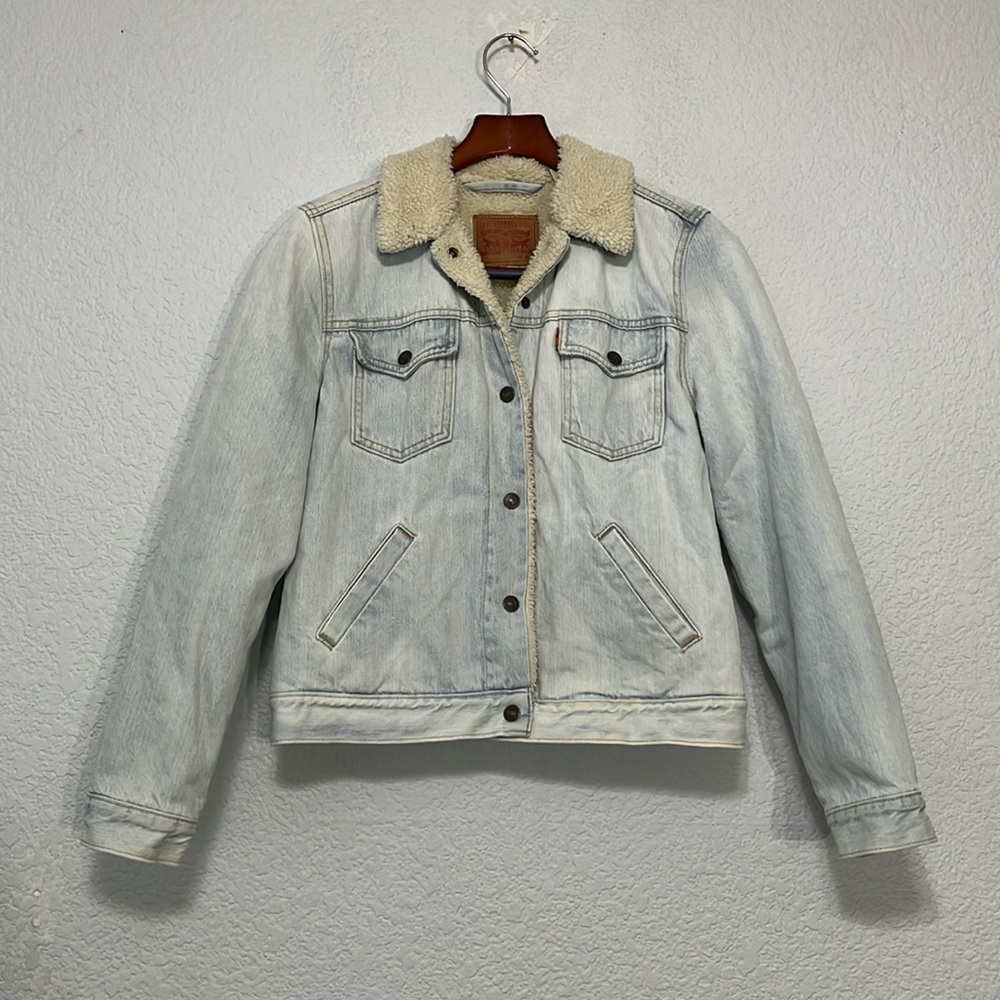 Levi’s Denim Sherpa Trucker Jacket